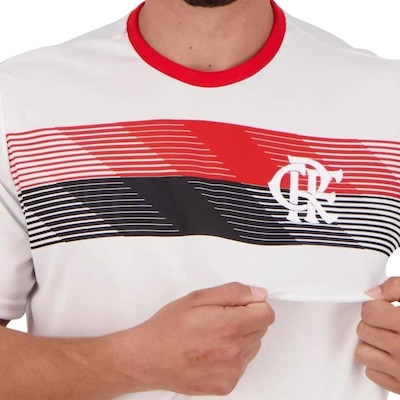 Camisa do Flamengo Braziline Talent Branco Masculina - Foto 5