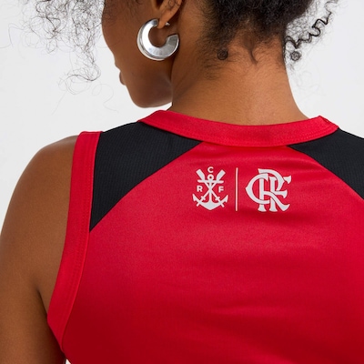 Camisa Flamengo Regata Braziline Nos Rubro-Negro Feminina - Foto 5