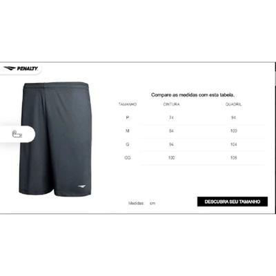 Calção Penalty X - 309 PT T Masculino - Foto 3