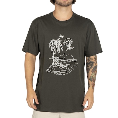 Camiseta Quiksilver Tuned Out WT25 Masculina - Foto 1