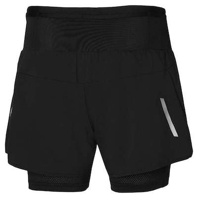 Shorts Mizuno Trail ER 2in1 Corrida Feminino - Foto 2