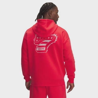 Blusão de Moletom Masculino Under Armour com Capuz Project Rock Icon Fleece - Foto 2