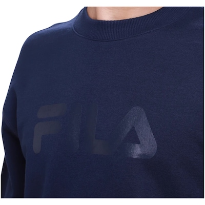 Blusão de Moletom Masculino Fila Comfort Letter III sem Capuz - Foto 3