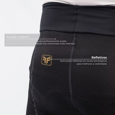 Calça Ciclismo Free Force Performance Invert Gel Masculina - Foto 4
