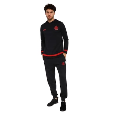 Calça de Moletom do Flamengo Braziline Gaming Masculina - Foto 1