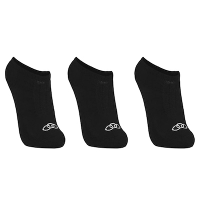 Meia Olympikus Invisível Kit com 3 Masculino - Foto 2