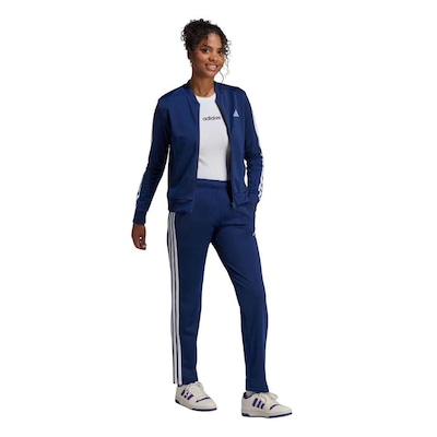 Agasalho Feminino adidas Essentials 3-Stripes - Foto 2