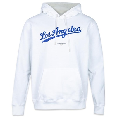 Blusão de Moletom Canguru Masculino New Era Los Angeles Dodgers Fanpage - Foto 1