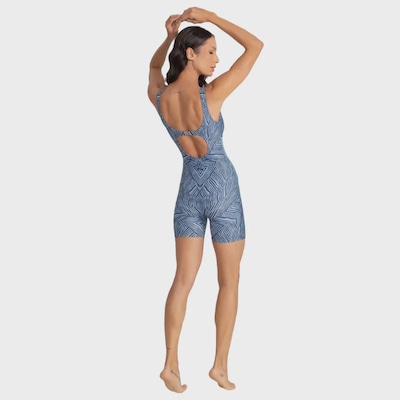 Maio Macaquinho de Natação Feminino Trinys 3588 Estampado - Foto 3