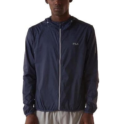 Jaqueta Corta Vento Masculina Fila com Capuz Racer Run - Foto 1