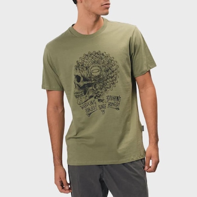 Camiseta Oakley Skull Wreck Fern Masculina - Foto 1