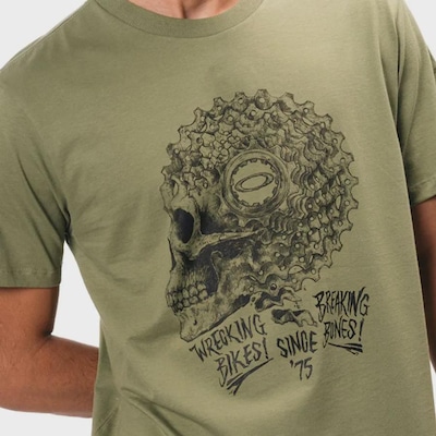 Camiseta Oakley Skull Wreck Fern Masculina - Foto 3