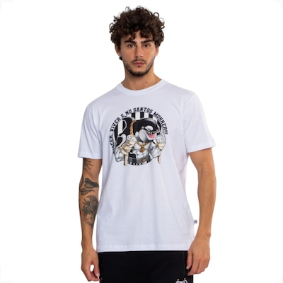 Camiseta do Santos Surf Center Oficial Nascer No Santos Classic Masculina - Foto 1