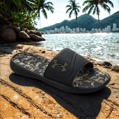 Chinelo Under Armour Ignite VI Se Slide Masculino - Foto 3