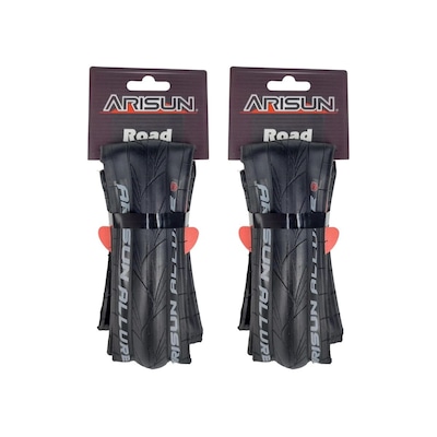 Par de Pneu Arisun 700 x 25 bike speed Allure Kevlar 60 Tpi - Foto 1