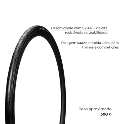 Par de Pneu Arisun 700 x 25 bike speed Allure Kevlar 60 Tpi - Foto 2
