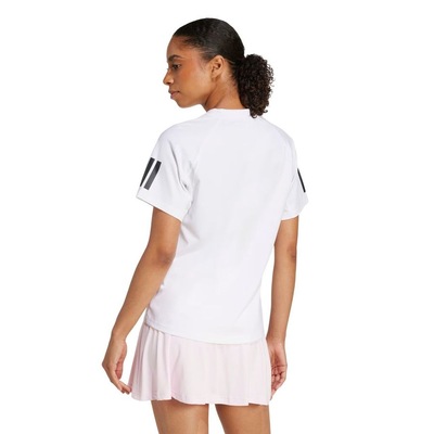 Camiseta Adidas M/C Club 3 Listras Feminina - Foto 2