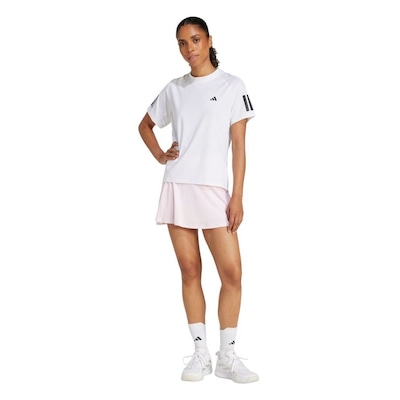 Camiseta Adidas M/C Club 3 Listras Feminina - Foto 6
