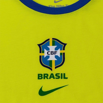 Camiseta Nike Brasil Crest Infantil - Foto 4