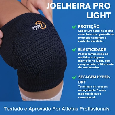 Joelheira de Volei TM7 Pro Light - Foto 2