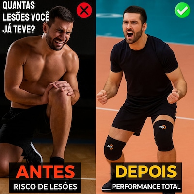 Joelheira de Volei TM7 Pro Light - Foto 4