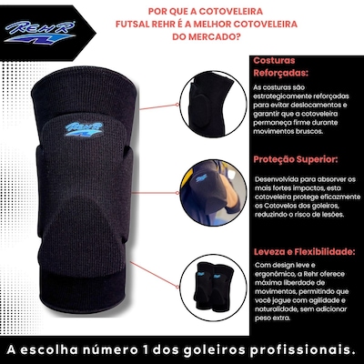 Cotoveleira de Futsal Rehr Evolution Adulto - Foto 2