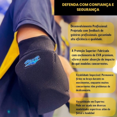 Cotoveleira de Futsal Rehr Evolution Adulto - Foto 3