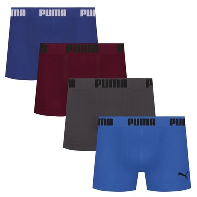 Kit 4 Cuecas Puma Boxer Sem Custura Masculina - Foto 1