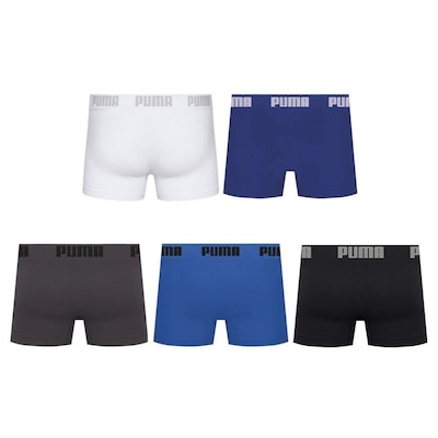 Kit 5 Cuecas Puma Boxer Sem Custura Masculina - Foto 2