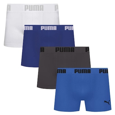 Kit 4 Cuecas Puma Boxer Sem Custura Masculina - Foto 1