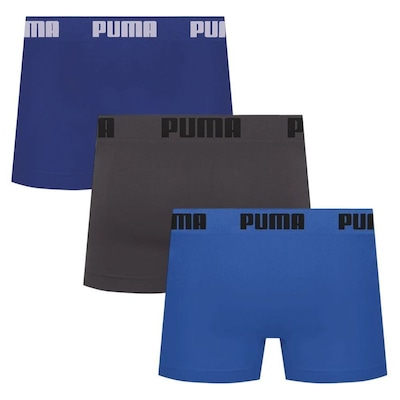 Kit 3 Cuecas Puma Boxer Sem Custura Masculina - Foto 2