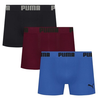 Kit 3 Cuecas Puma Boxer Sem Custura Masculina - Foto 1