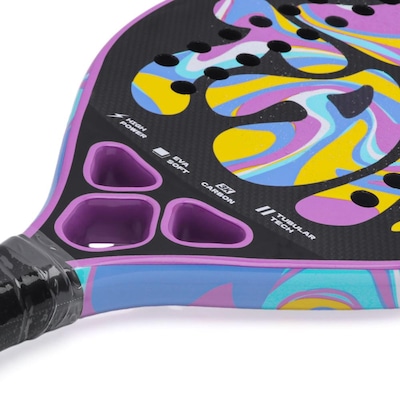 Raquete de Beach Tennis Titan Bubble Carbono 3K - Foto 4