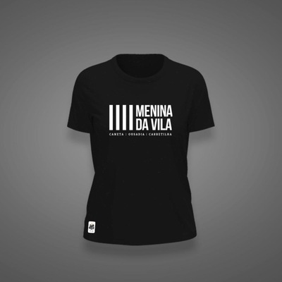 Camiseta  do Santos Menina Da Vila Zé Carretilha Feminina - Foto 1