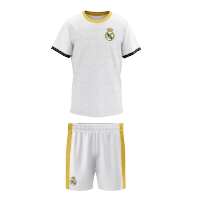 Kit Uniforme do Real Madrid Mini Craque Braziline Infantil - Foto 1