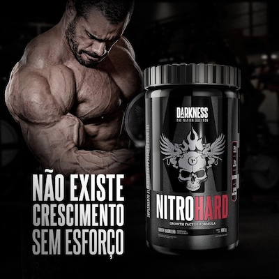 Whey Protein Darkness Nitrohard Baunilha 900g Pote - Foto 2