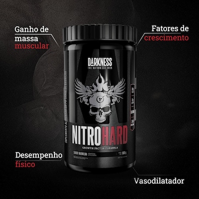 Whey Protein Darkness Nitrohard Baunilha 900g Pote - Foto 4