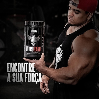 Whey Protein Darkness Nitrohard Baunilha 900g Pote - Foto 5