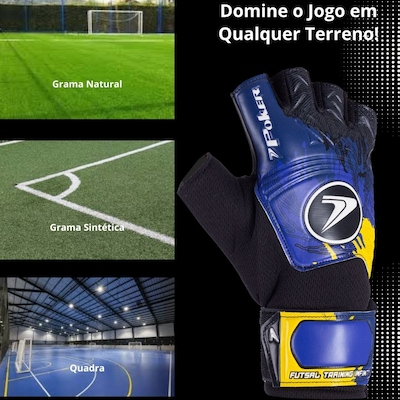 Luva Goleiro futsal Poker Infinity Training Infantil - Foto 6