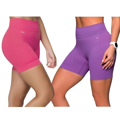 Shorts Selene Sem Costura - 2 Unidades - Feminino - Foto 1