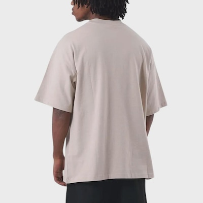 Camiseta Oversized Masculina Champion C Logo Surton Autumn Beige - Foto 2
