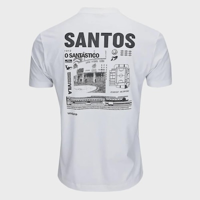 Camisa de Concentração Masculina do Santos 2025 Umbro - Foto 2