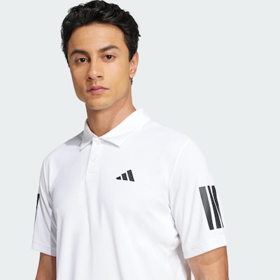 Camisa Polo Masculina adidas Club 3 Listras - Foto 4