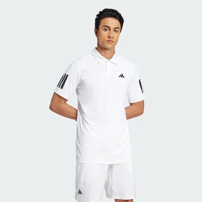Camisa Polo Masculina adidas Club 3 Listras - Foto 5