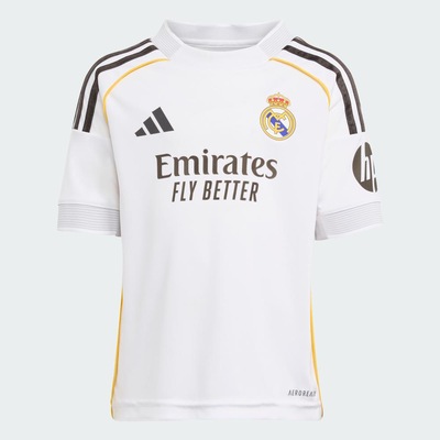 Kit Uniforme de Futebol Infantil do Real Madrid I 25/26 Adidas - Foto 4