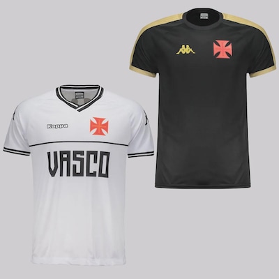Kit 2 Camisas do Vasco Kappa Supporter Masculina - Foto 1