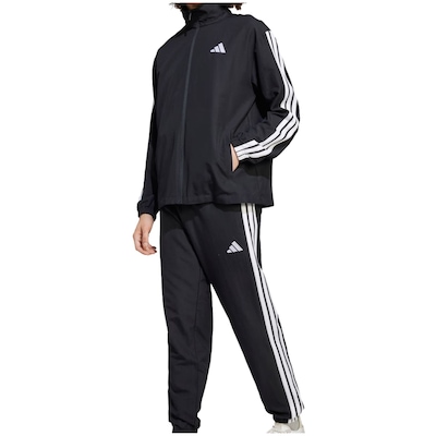 Agasalho Adidas Malha Sportswear Basic Três Listras Masculino - Foto 6