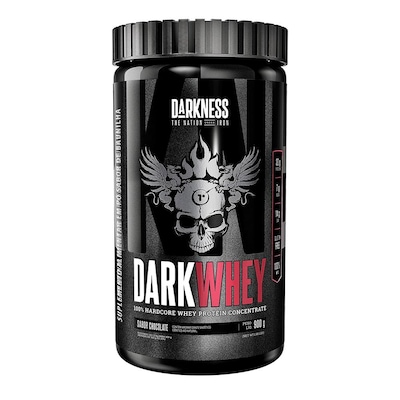 Whey Protein Concentrado Darkness Dark Whey 100% 900g Pote - Foto 1