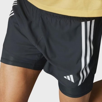 Short Masculino adidas Own The Run 3-Stripes 2 In 1 - Foto 4