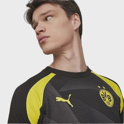 Camisa Pré-Jogo Borussia Dortmund Masculina Puma - Foto 3
